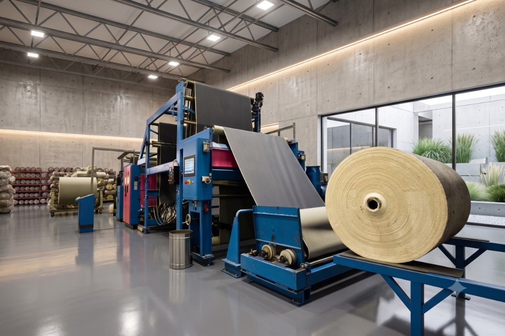 Textile industry yarn conveyor belt systems