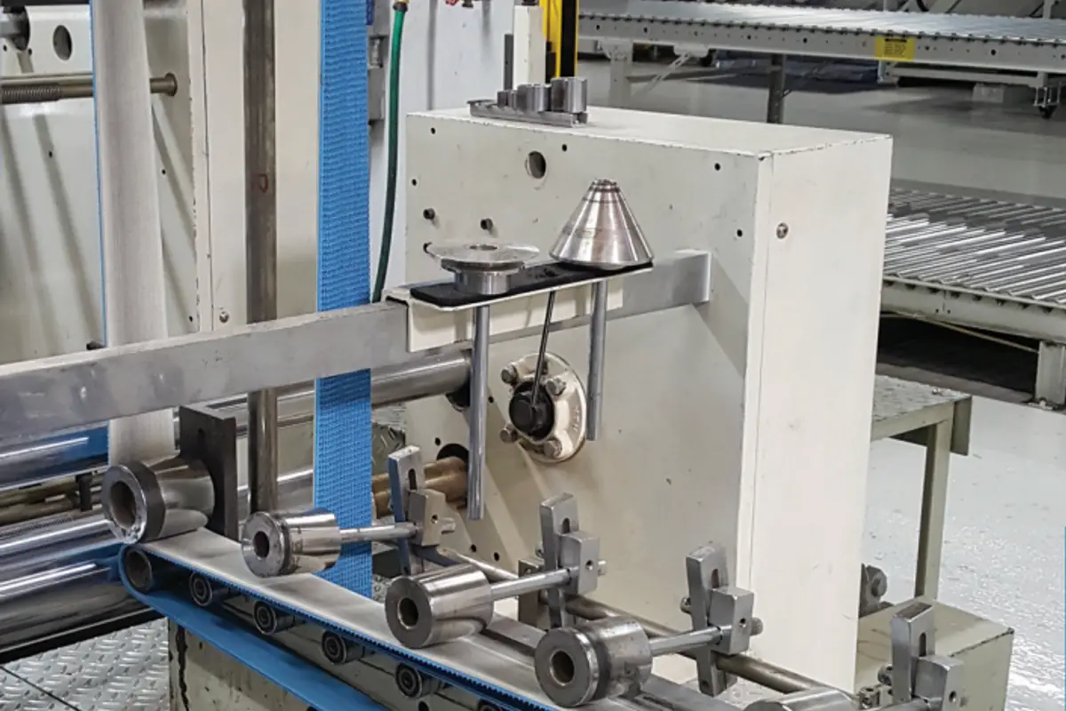 Corrugated cardboard processing line